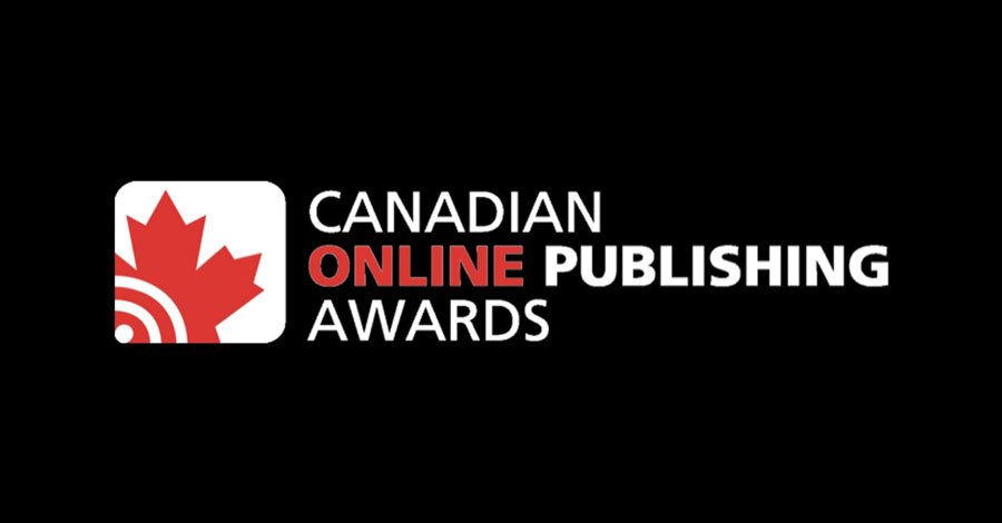 Canadian Online Publishing Awards logo