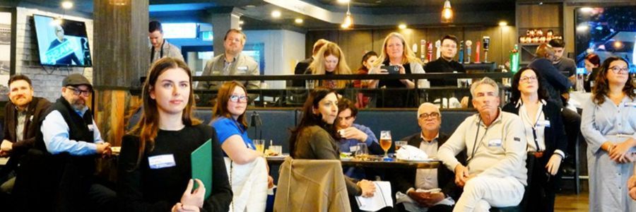 A group of people attending the Burlington Community Builders Awards
