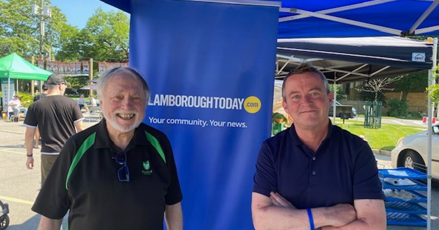 Daniel Coleman with city councillor Ted McMeekin