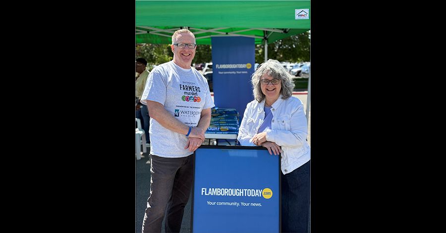 Ted Lindsay and Brenda Jefferies at the Waterdown Farmers' Market
