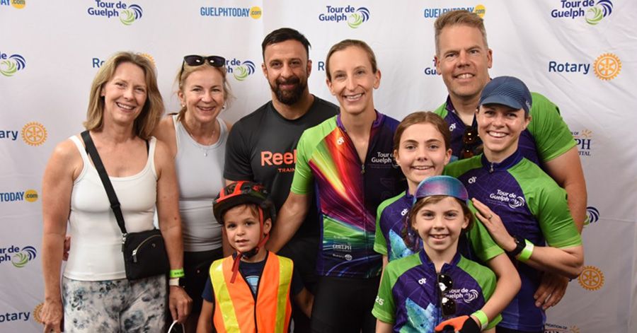 Participants at the Tour de Guelph