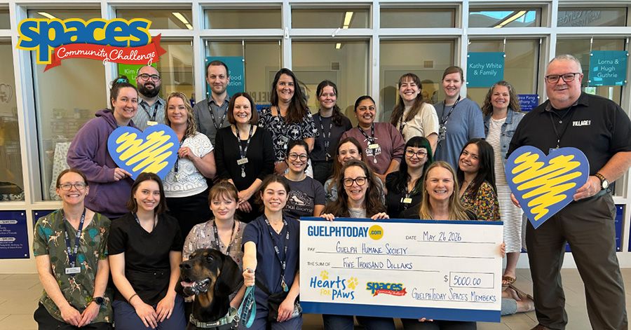 Cheque preentation to Guelph Humane Society