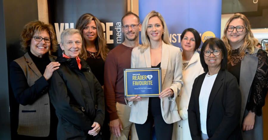 The 2025 TimminsToday Reader Favourites Awards winners pose for photos at Ciao Sandwich Co. on Sept. 18