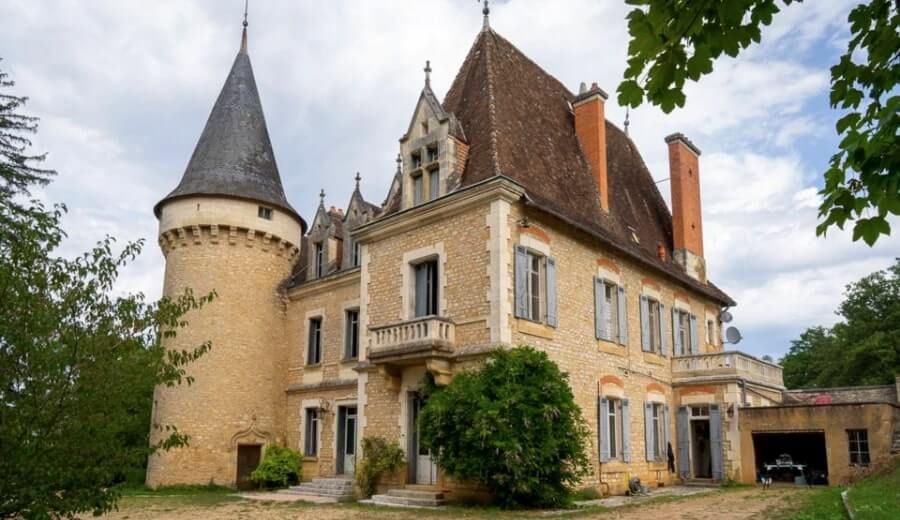 A historic chateau in France