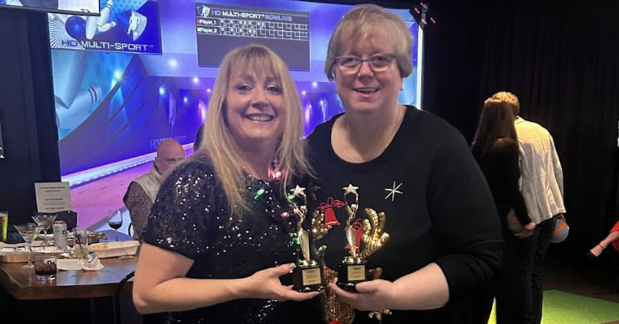 Tracy and Trudi celebrate the holidays in the Soo