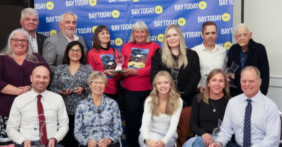 Winners, sponsors and guests attended the third annual BayToday Community Builders Awards reception at The Grande Event Centre