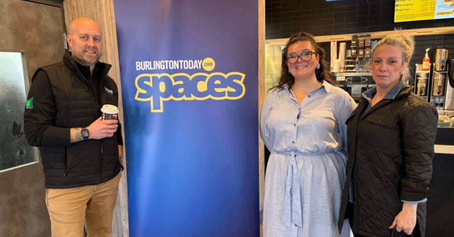 SPACES hosts Morgan Smith and Caroline Barrett with coordinator Alexa Ford