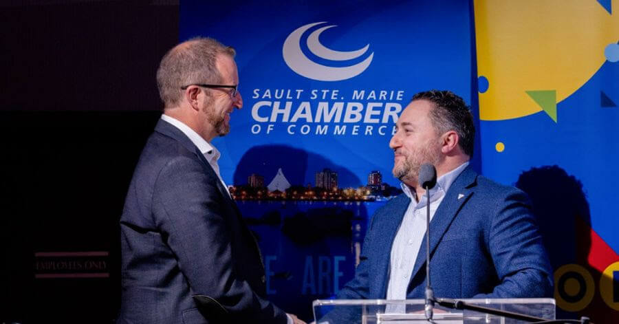 Village CEO Jeff Elgie received the prestigious Paul Dalseg Community Achievement Award at this year’s annual Sault Ste. Marie Chamber of Commerce Outstanding Business Achievement Awards