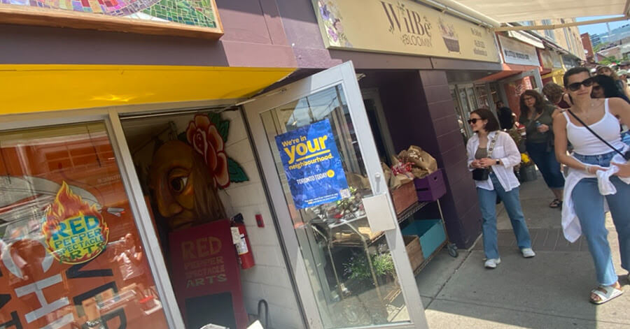 TorontoToday is everywhere! Hundreds of posters have been placed in local businesses across the downtown core letting people know how to sign up for THE downtown newsletter