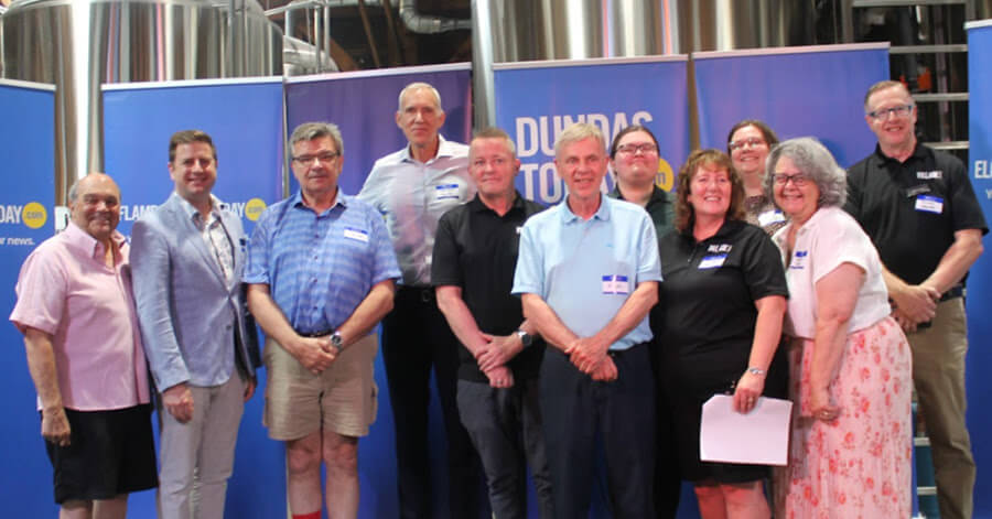 The Village Media team celebrates the launch of DundasToday