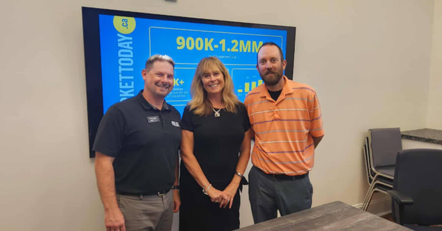 The NewmarketToday team gathered for a micro-event to connect with community members.