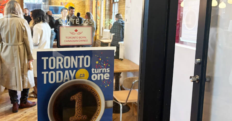 Community members joined the TorontoToday team to celebrate its first anniversary