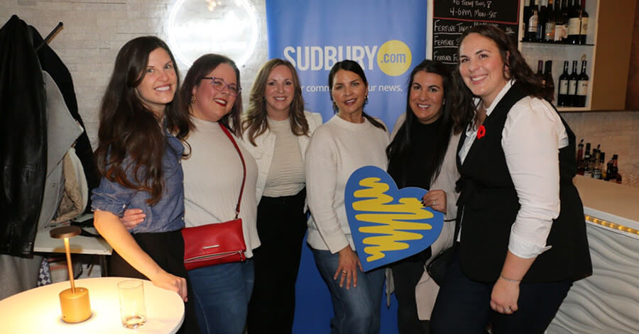 Group of local businesswoman at the Holiday Helpers event