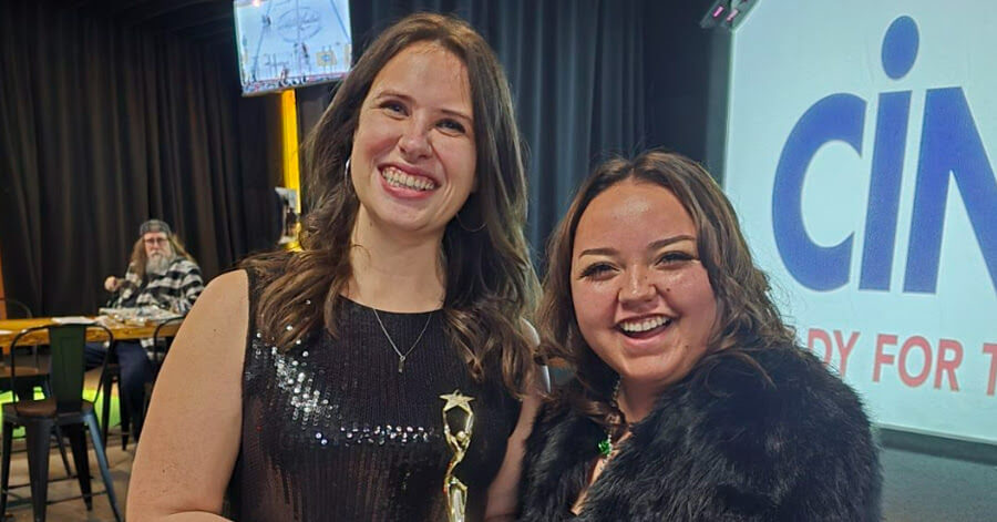 Leah and Jayda celebrate the holidays in the Soo