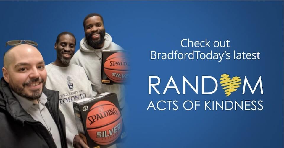 BradfordToday's Gary Assis surprises Coach Damion and Mr. Edwards with a Random Act of Kindness surprise