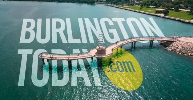The BurlingtonToday.com logo superimposed over the Burlington Waterfront Trail