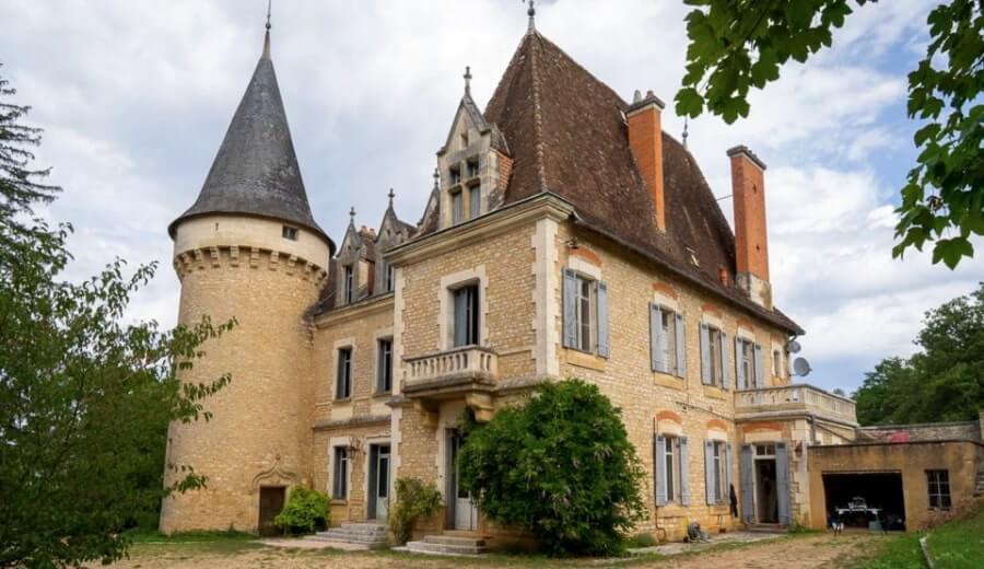 A historic chateau in France