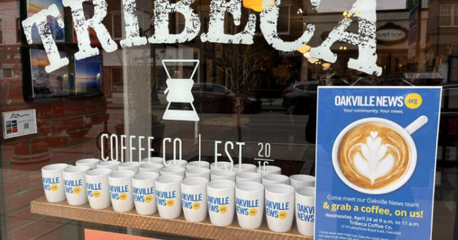 Oakville News hosted a coffee shop meet and greet at Tribeca Coffee Co.