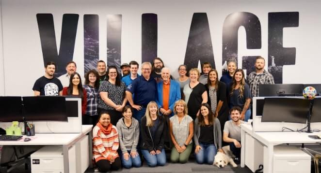Renowned broadcast journalist Lloyd Robertson visited Village Media HQ in Sault Ste. Marie